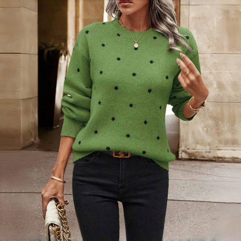 Noémie™ | Pull élégant à Pois | Maya Deauville
