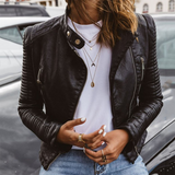 Janet | Veste en Cuir Véritable | Maya Deauville