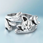 Marianne™ | Bague vintage avec motif chat | Maya Deauville