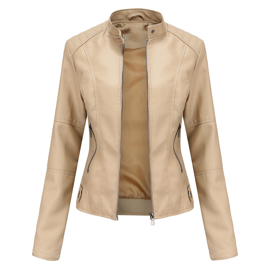 Milena™ | Veste en Cuir Élégante | Maya Deauville