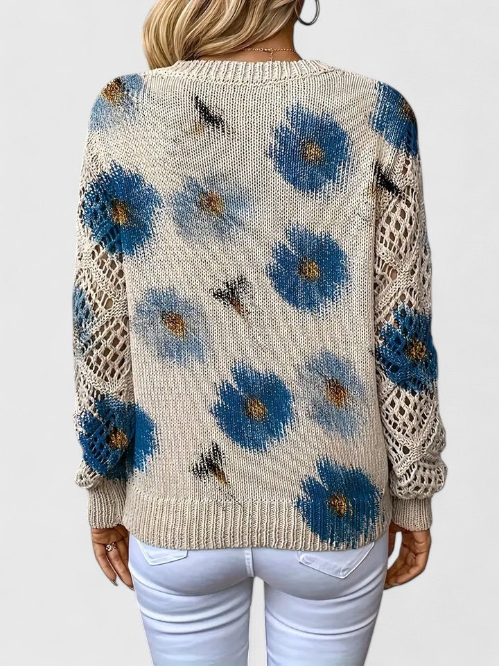 Aurélie™ | Élégance florale Pull | Maya Deauville