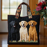 Sac cabas artisanal – trio de labradors