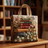 Sac cabas matelassé artisanal – motif floral