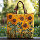 Sac cabas matelassé classique – tournesols