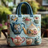 Sac cabas matelassé – motif floral