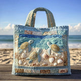 Sac cabas matelassé artisanal – tortues marines