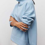 Cassie™ | Pull Col Roulé Oversize | Maya Deauville