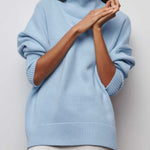 Cassie™ | Pull Col Roulé Oversize | Maya Deauville