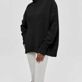 Cassie™ | Pull Col Roulé Oversize | Maya Deauville