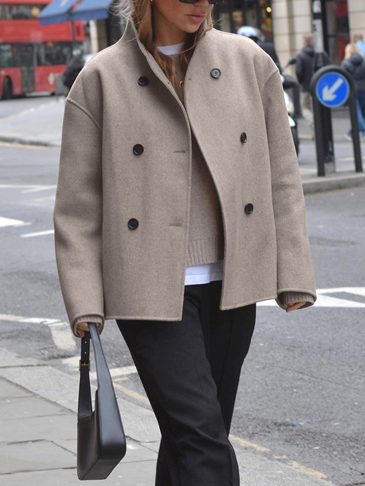 Élodie™ | Veste Tendance à Double Boutonnage | Maya Deauville