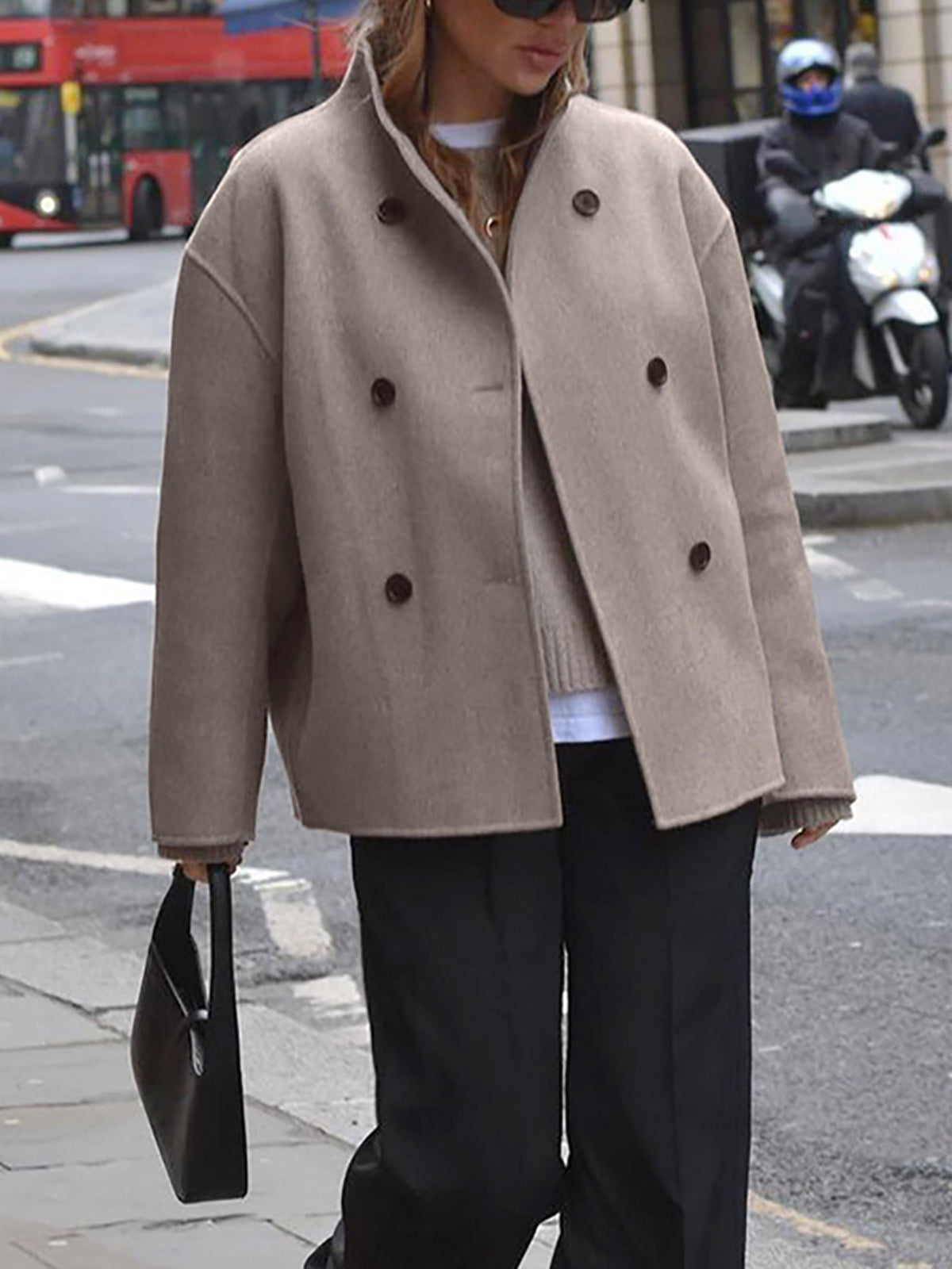Élodie™ | Veste Tendance à Double Boutonnage | Maya Deauville