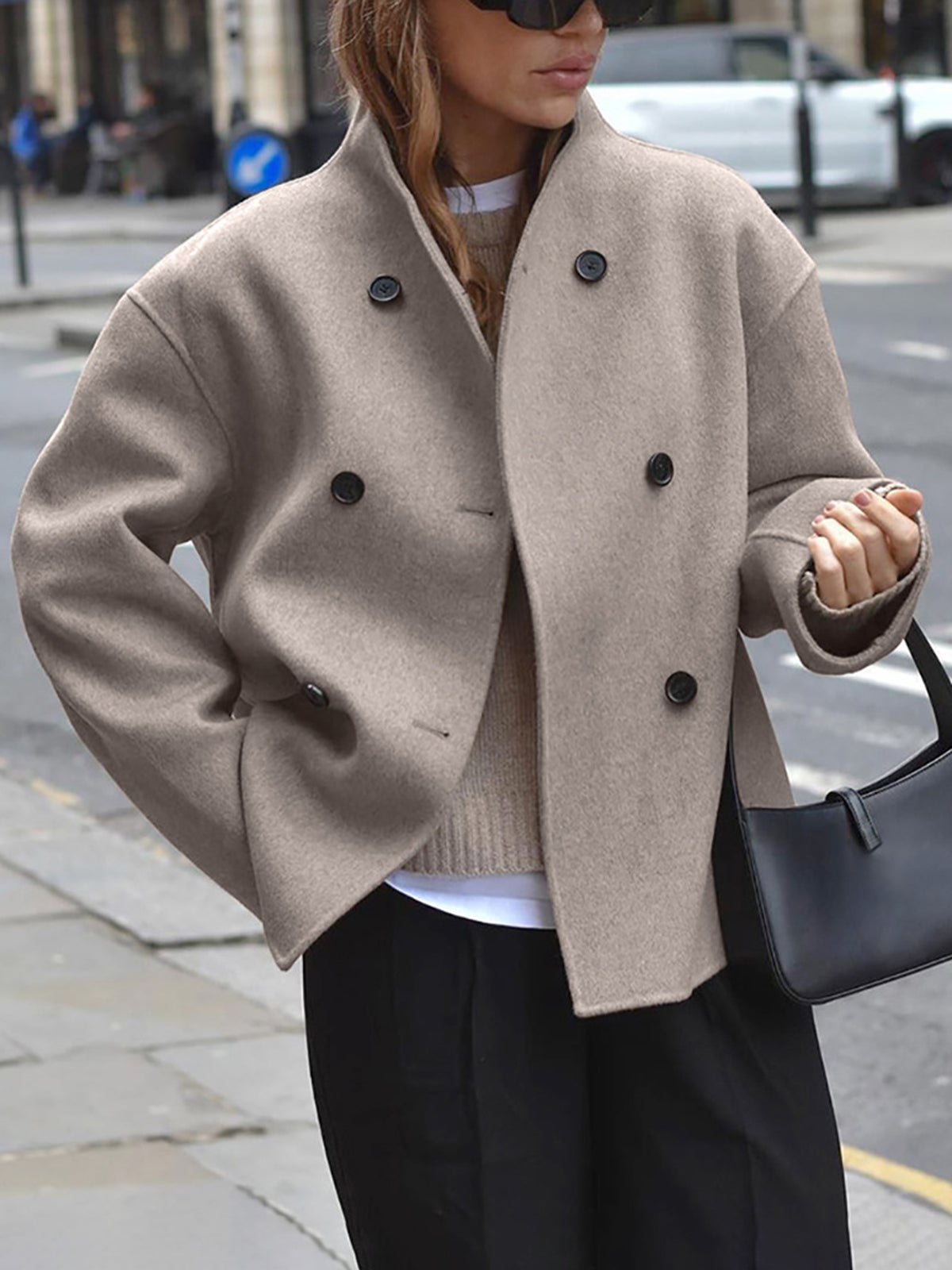 Élodie™ | Veste Tendance à Double Boutonnage | Maya Deauville