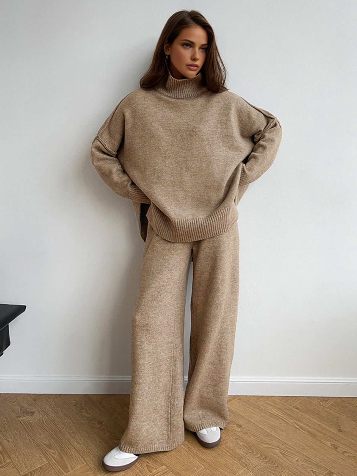 Delia™ | Ensemble Tricoté à Col Roulé | Maya Deauville