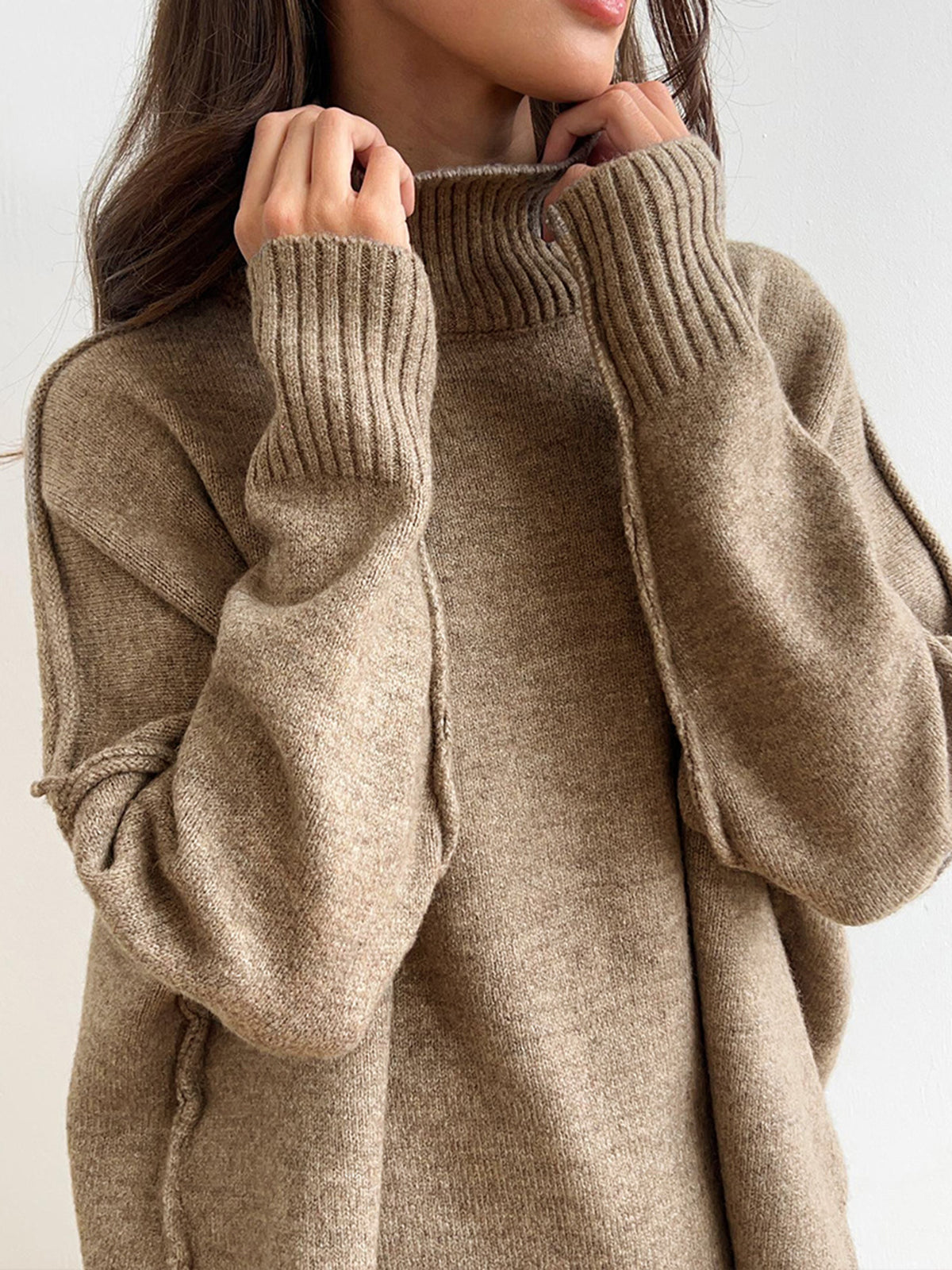 Delia™ | Ensemble Tricoté à Col Roulé | Maya Deauville