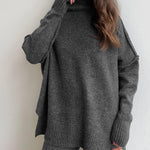 Delia™ | Ensemble Tricoté à Col Roulé | Maya Deauville