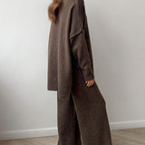 Delia™ | Ensemble Tricoté à Col Roulé | Maya Deauville