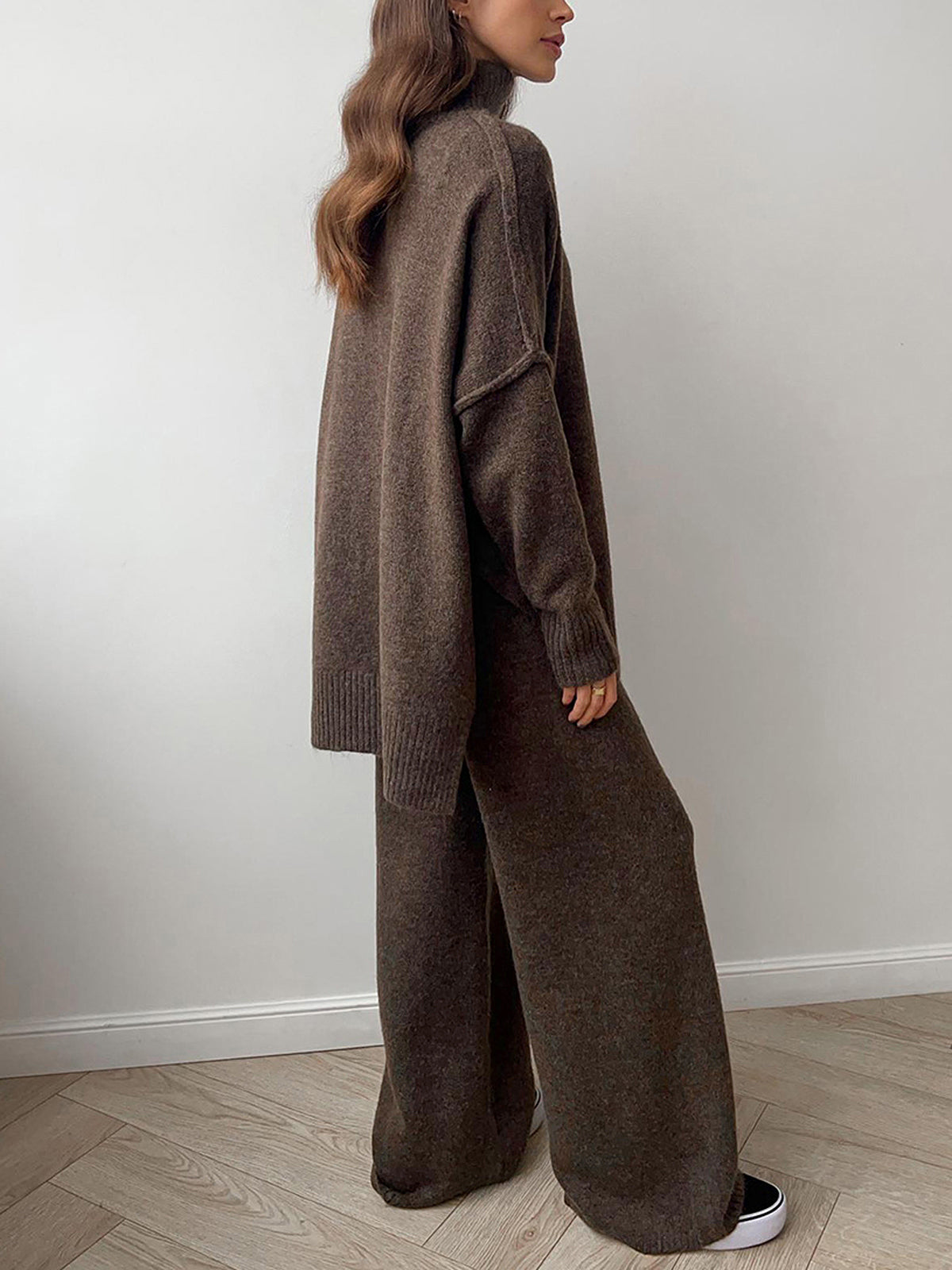 Delia™ | Ensemble Tricoté à Col Roulé | Maya Deauville
