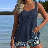 Lana® | Tankini rayée avec short de plage deux pièces | Maya Deauville
