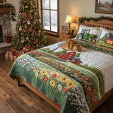 Parure de lit matelassée 3 pièces – Ferme heureuse