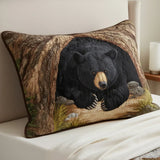 Housse de coussin matelassée – Refuge de l’ours