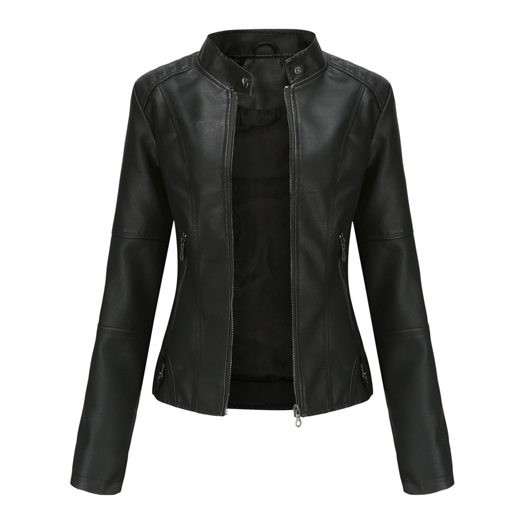Milena™ | Veste en Cuir Élégante | Maya Deauville