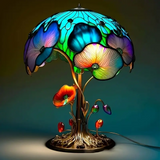 Lampe champignon florale bohème chic