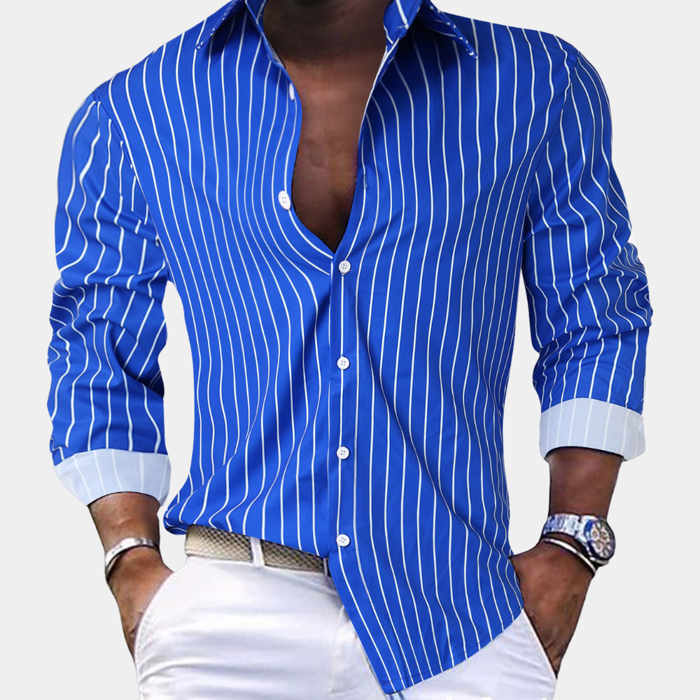 Jules™ | Chemise d’été respirante à rayures | Maya Deauville