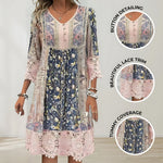 Naya™ | Robe midi fluide bohème chic | Maya Deauville