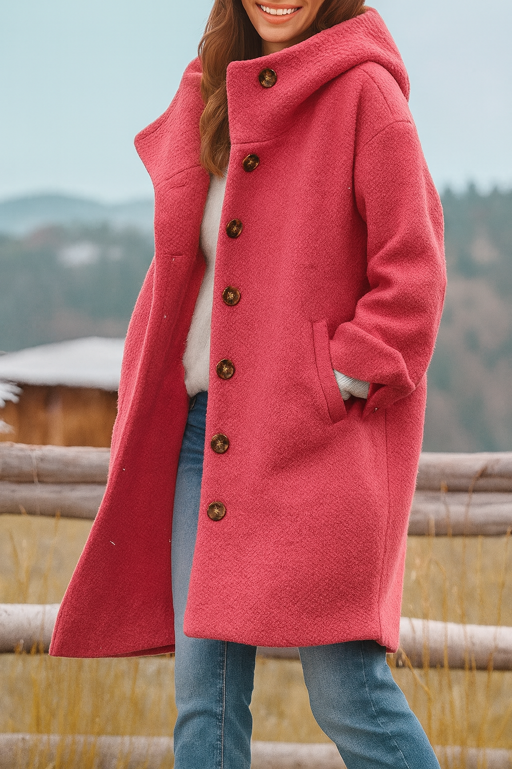 Elira™ | Manteau long élégant | Maya Deauville