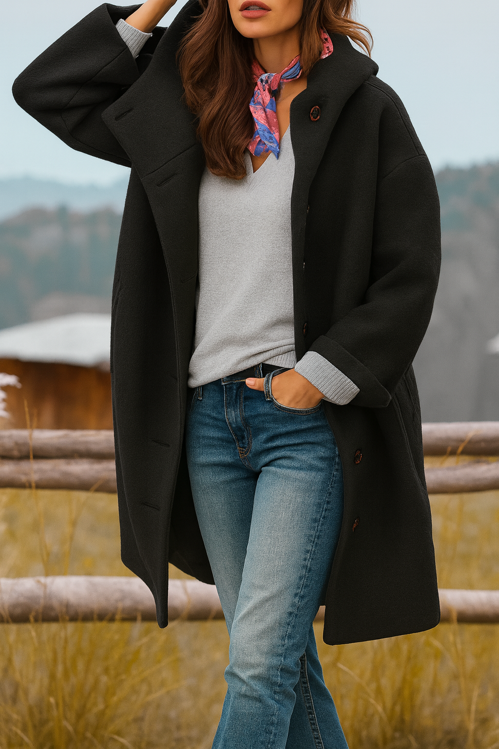 Elira™ | Manteau long élégant | Maya Deauville