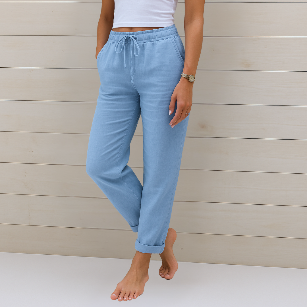 Eva™ | Pantalon en Lin Léger | Maya Deauville