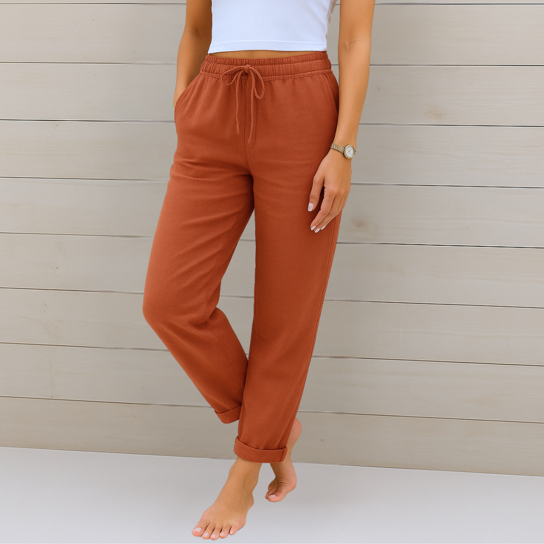 Eva™ | Pantalon en Lin Léger | Maya Deauville