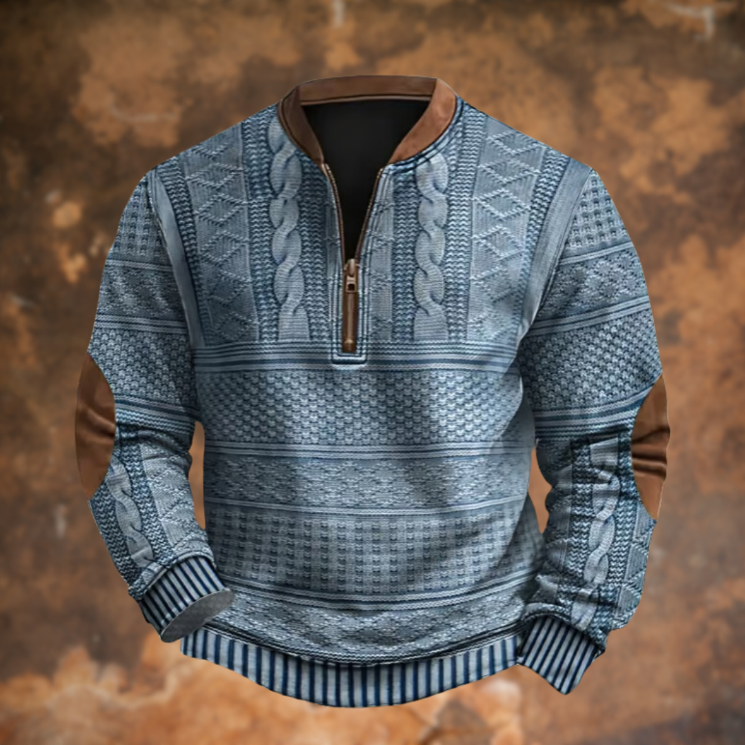 Aloin™ | Pull torsadé imprimé | Maya Deauville