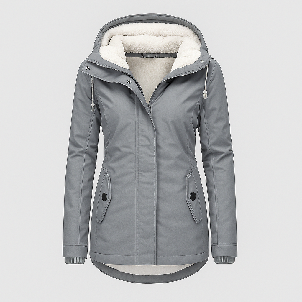 Celine™ | Manteau d’hiver imperméable avec capuche | Maya Deauville