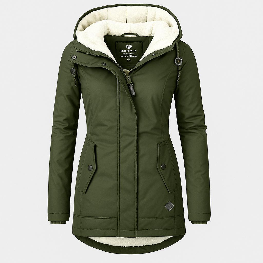 Celine™ | Manteau d’hiver imperméable avec capuche | Maya Deauville