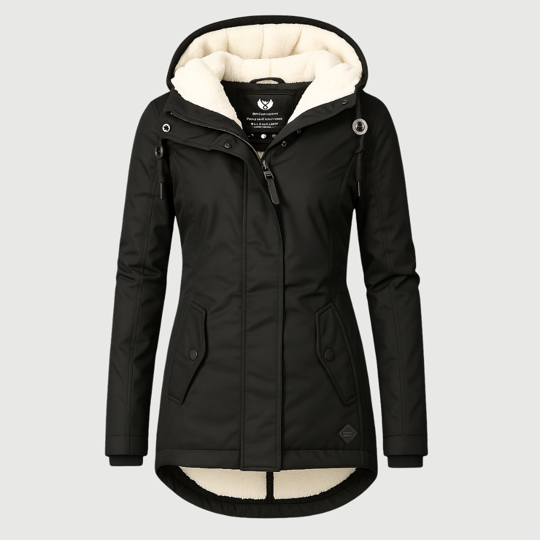 Celine™ | Manteau d’hiver imperméable avec capuche | Maya Deauville