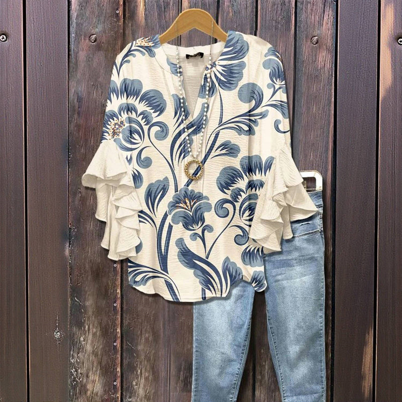 Karina™ | Élégance légère Blouse | Maya Deauville