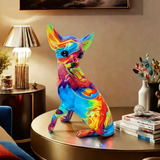 Lampe de table Chihuahua en résine