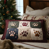 Housse de coussin matelassée – Pattes douillettes