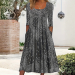 Elowen™ | Robe midi décontractée à manches longues | Maya Deauville