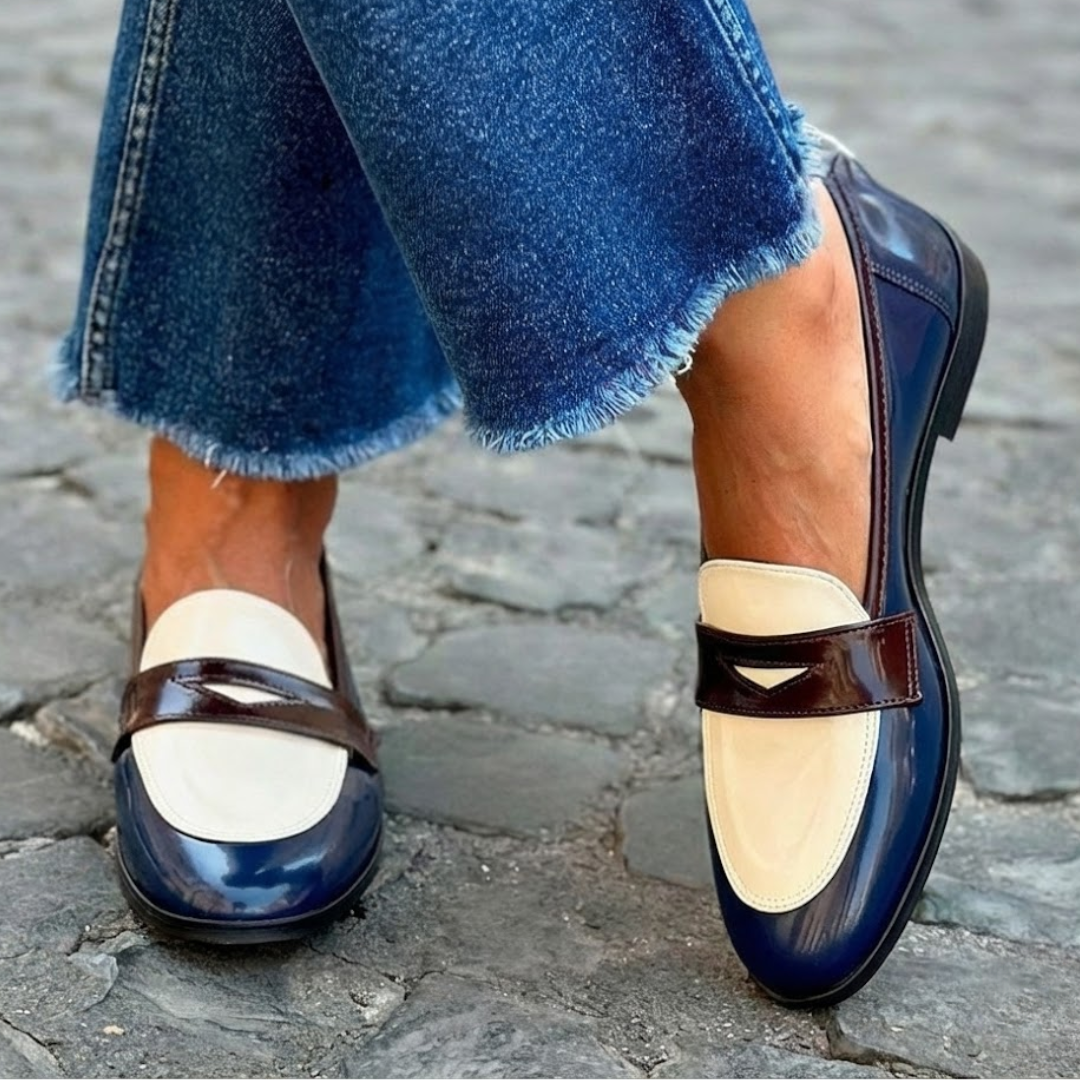 Claudia™ | Mocassins à Contraste | Maya Deauville
