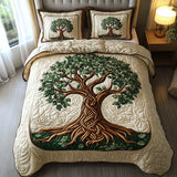 Parure de lit matelassée 3 pièces – Arbre de vie