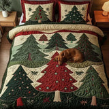 Parure de lit matelassée 3 pièces – Forêt de la joie