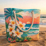Cabas de plage matelassé – Tropical Spirit