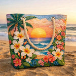 Cabas de plage matelassé – Tropical Breeze
