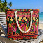 Cabas de plage matelassé – Reines de la mélanine