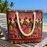 Cabas de plage matelassé – Reines de la mélanine