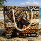 Cabas de plage matelassé – Melanin Queen