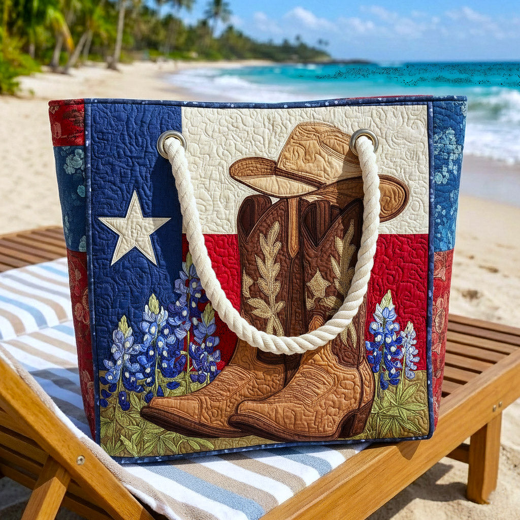 Cabas de plage matelassé – Texas Spirit