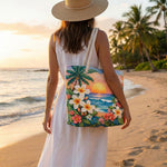 Cabas de plage matelassé – Tropical Breeze